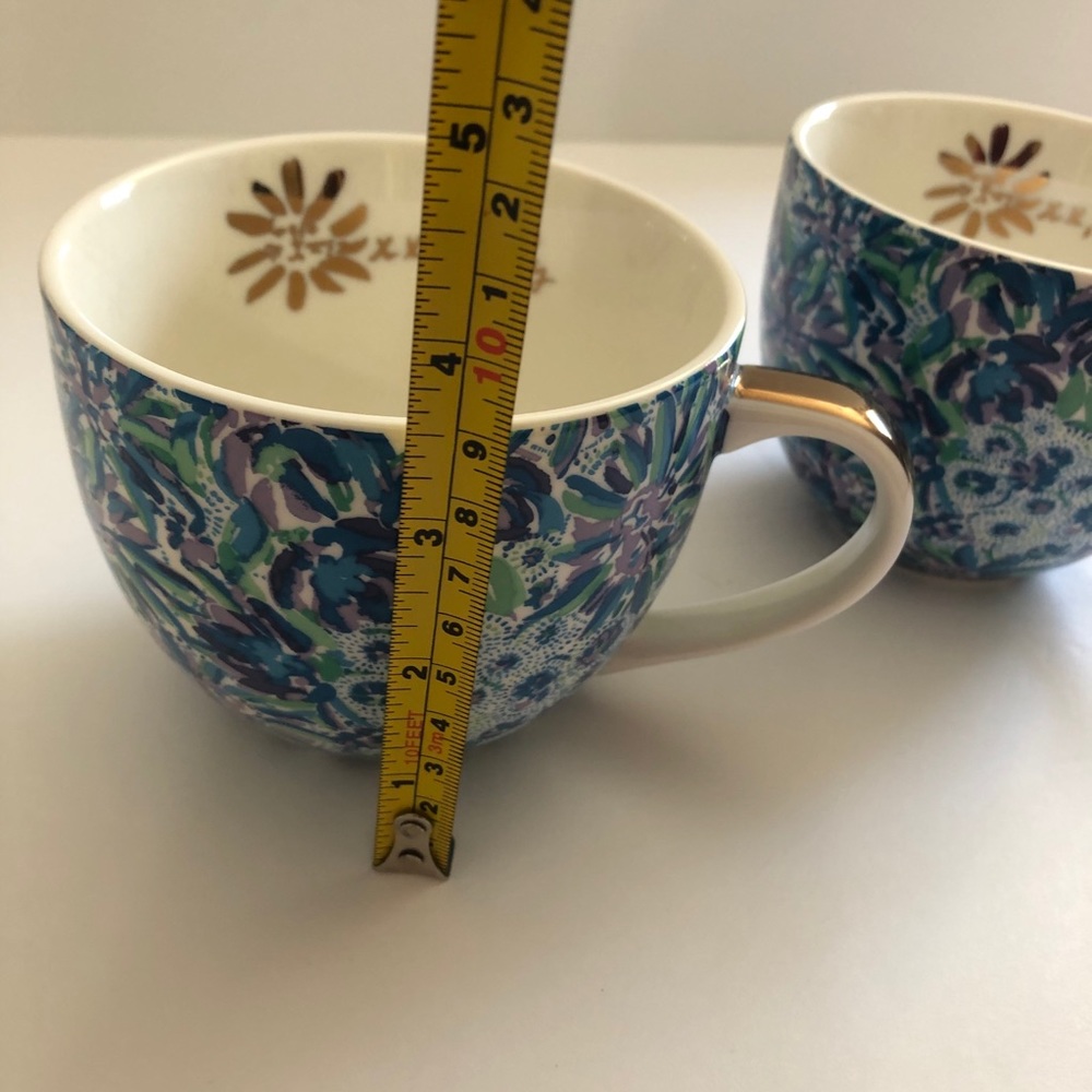 Lilly Pulitzer Ceramic Cappuccino Style 12 oz Mugs - Picture 5 of 9